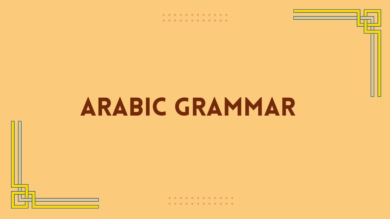 Arabic Grammar picture