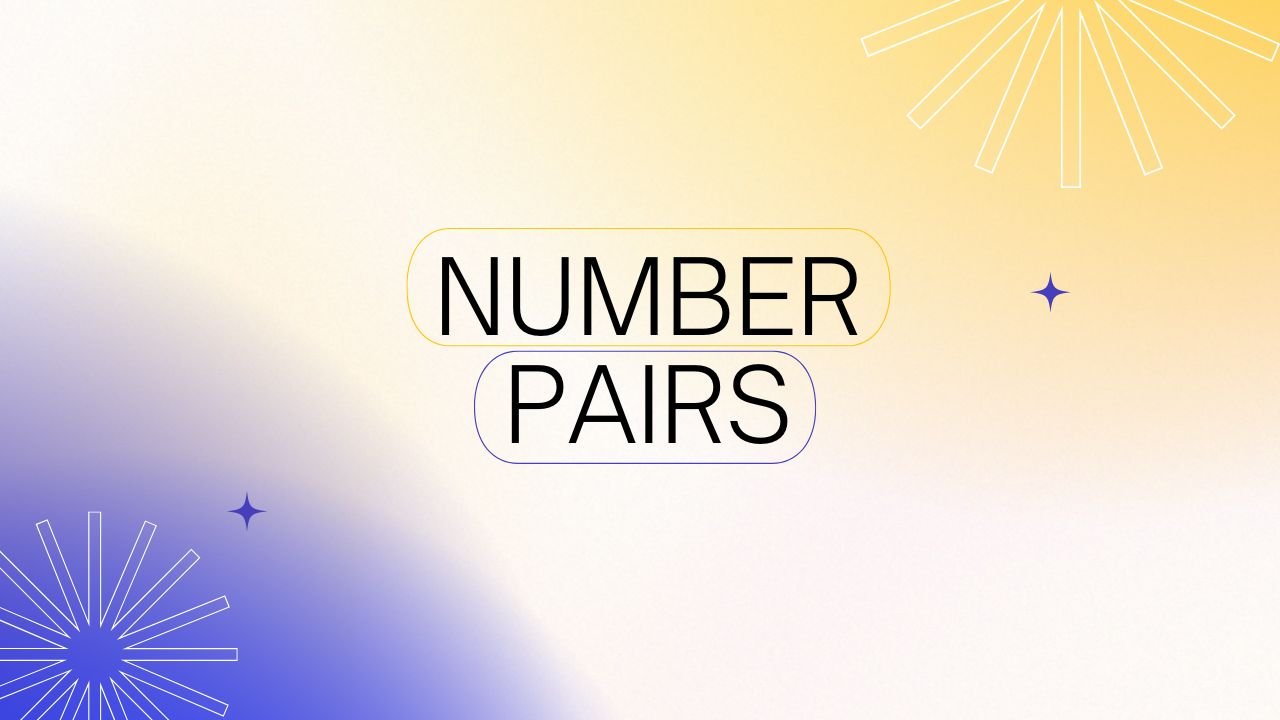 Number pairs picture