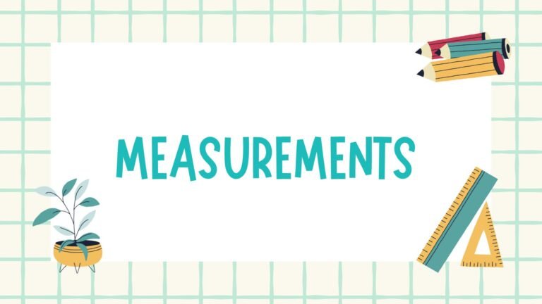 Measurements picture