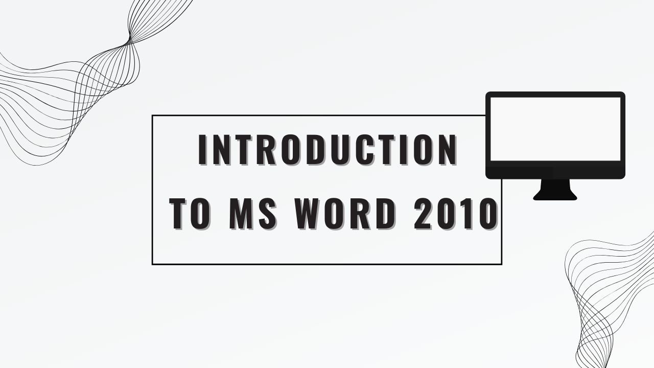 Introduction to MS Word 2010 picture