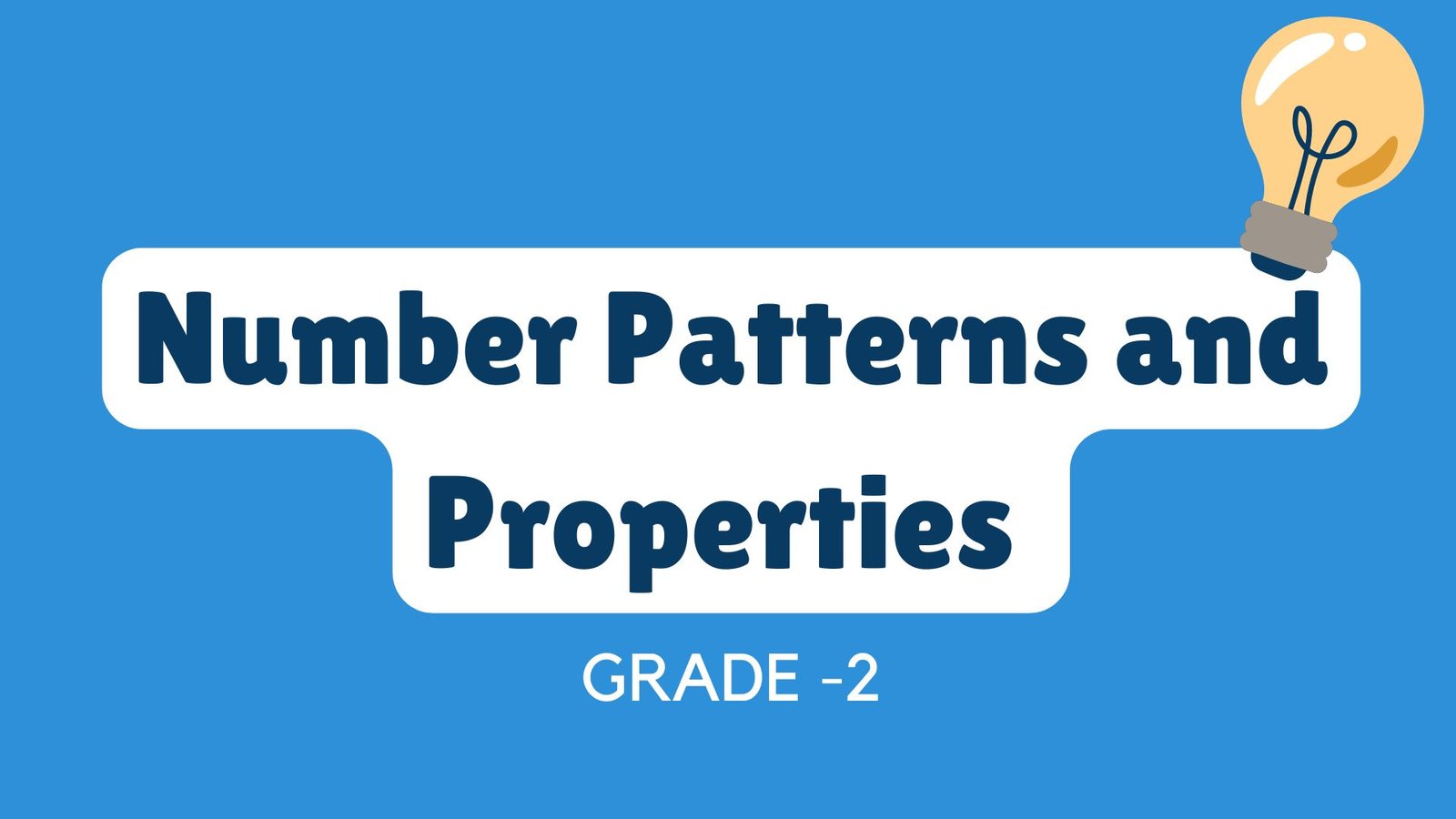 Number Pattern and properties picture