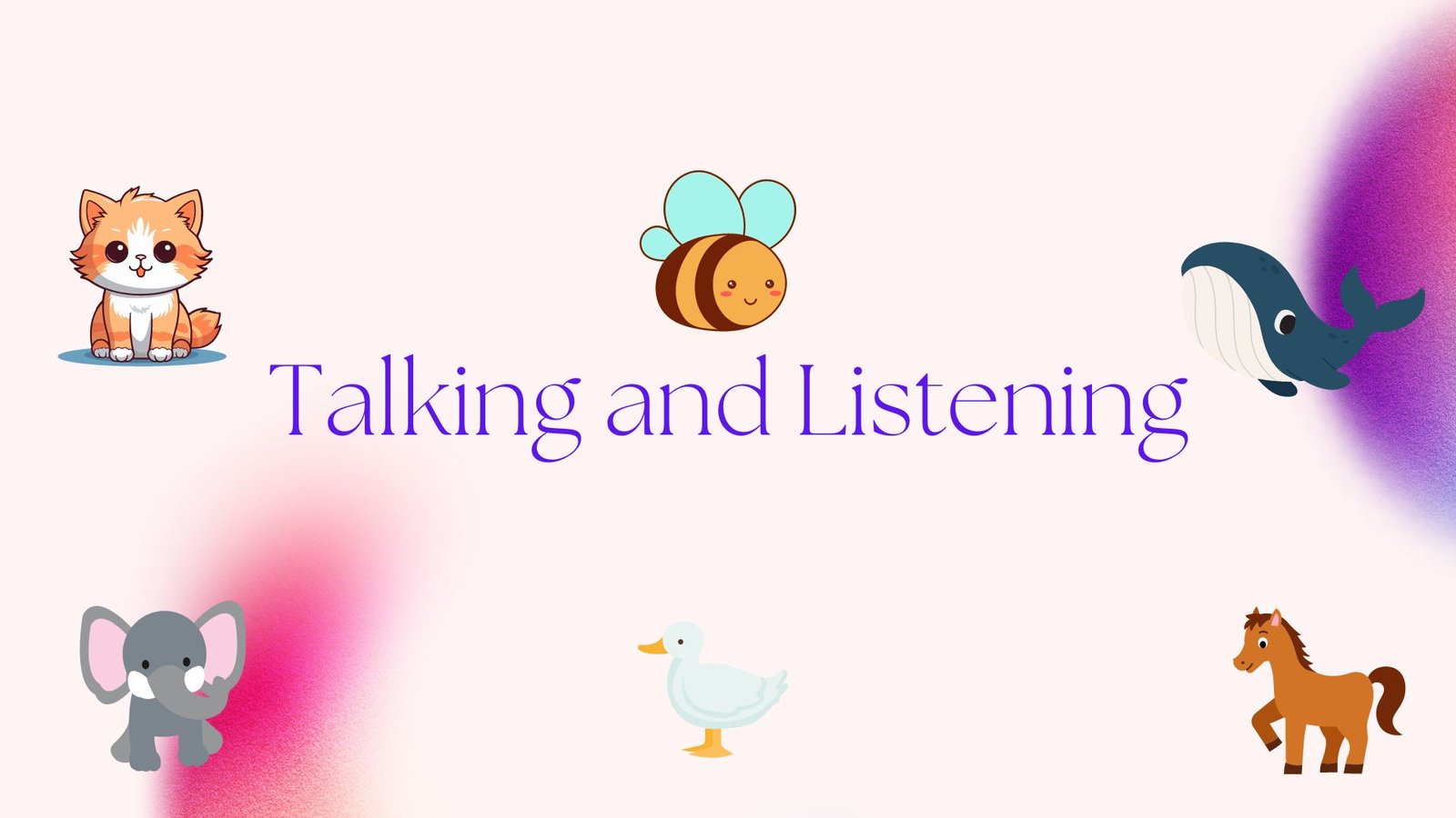 Talking and listening picture