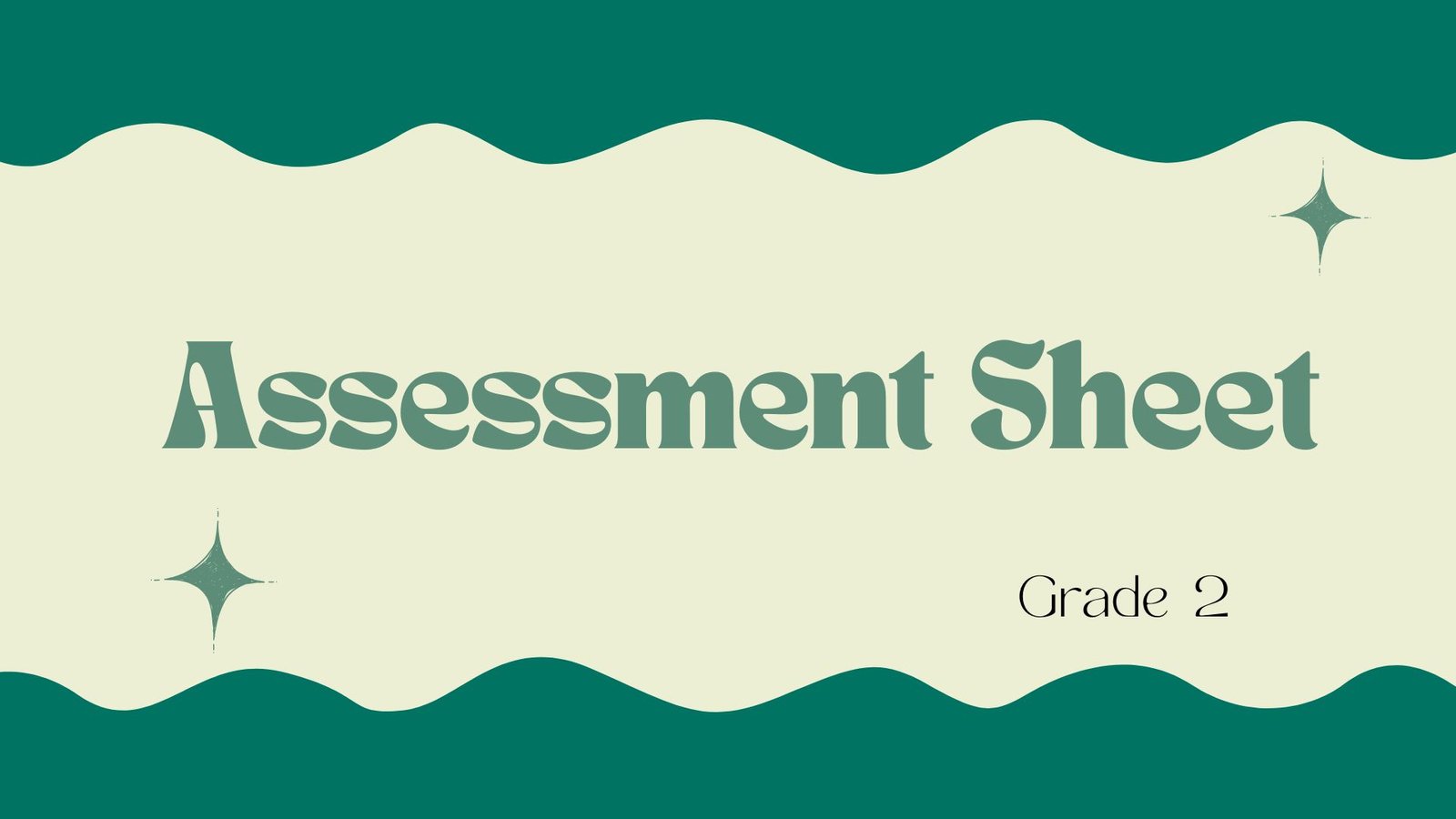 Math Assessment Sheet