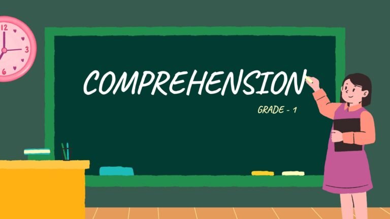 Grade 1 comprehension picture