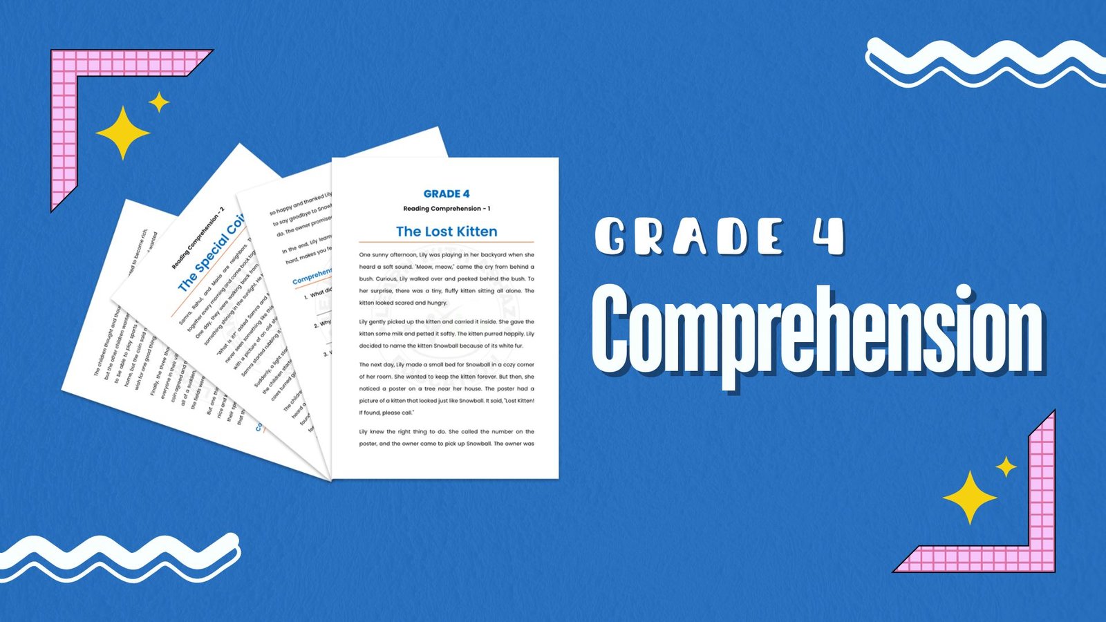 Grade 4 comprehension picture