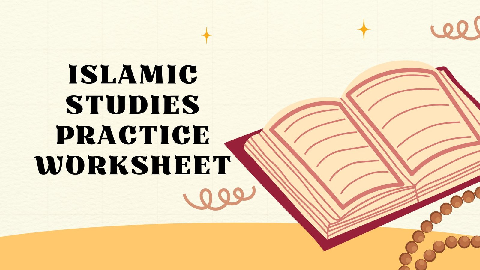 Islamic studies practice worksheet picture