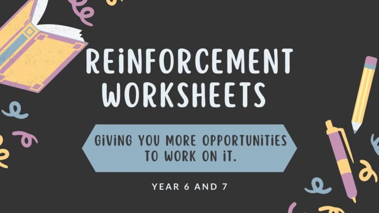 Reinforcement worksheets picture