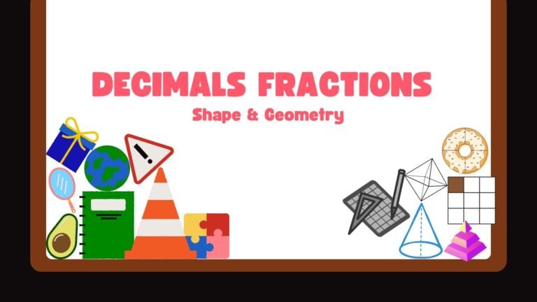 Decimals fractions shapes and geometry picture