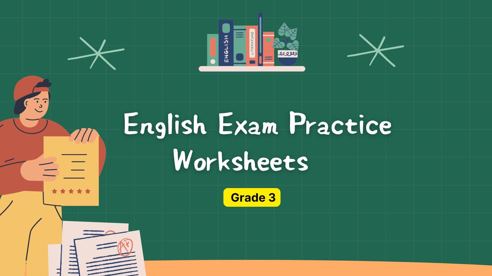 Grade 3 english exam practice worksheets picture