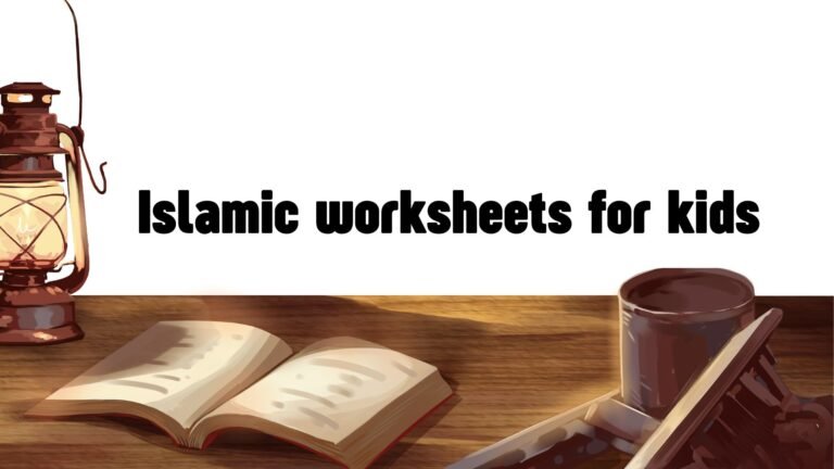 Islamic worksheets for kids picture