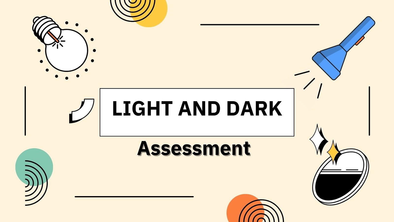 Light and dark assessment picture