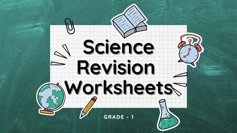 Science revision worksheets picture