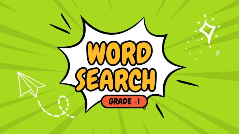 Word search for grade 1 picture