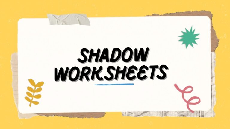 Shadow worksheets picture