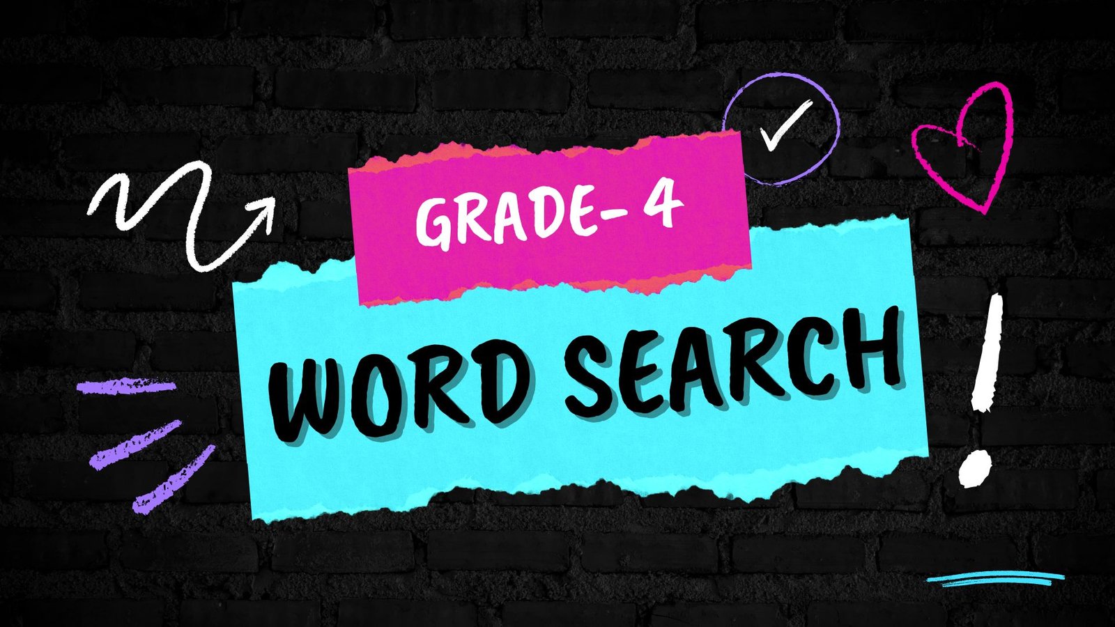 Word search for grade 4 picture