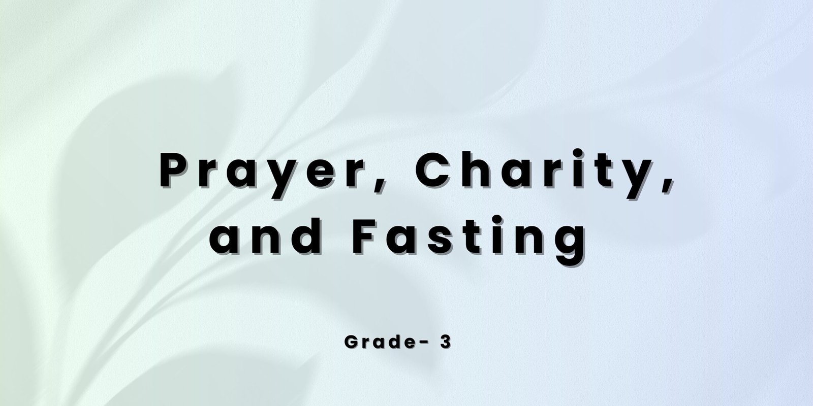 Prayer charity and fasting picture