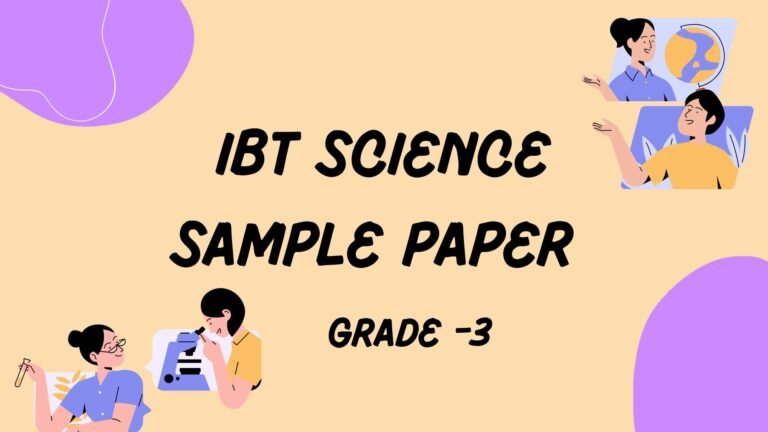 Ibt sample paper grade 3 science picture