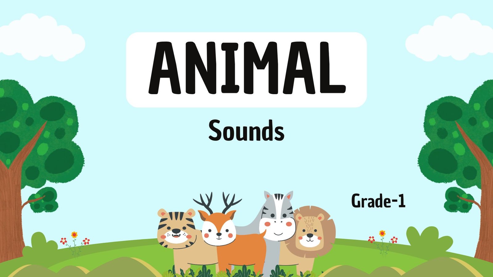 Animal sounds grade 1 picture