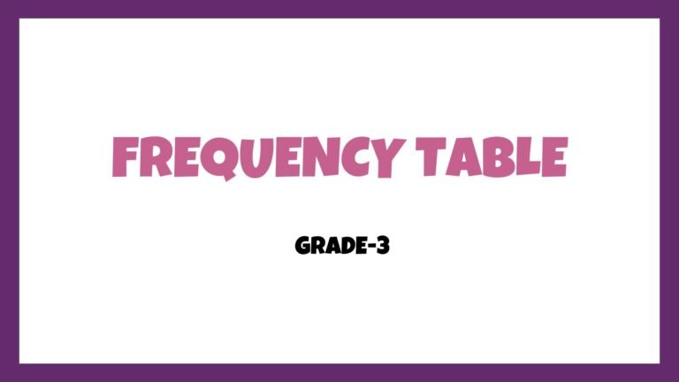 Frequency table picture