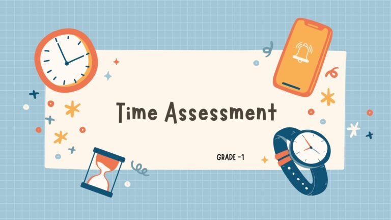 Grade 1 time assessment picture