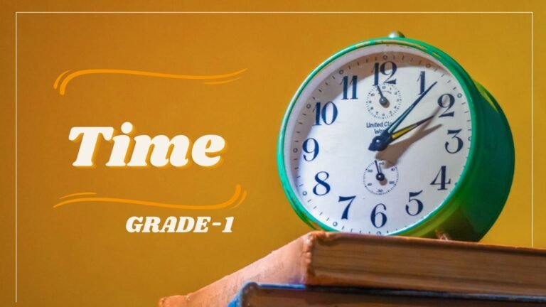 time worksheet for grade 1 picture