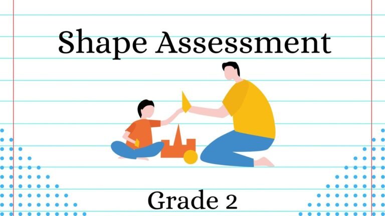 Grade 2 shape assessment worksheet picture
